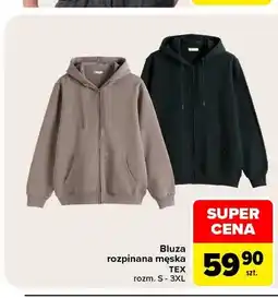 Carrefour Bluza rozpinana męska TEX oferta