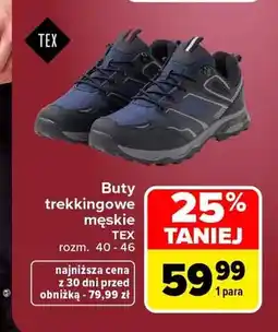 Carrefour Buty trekkingowe męskie TEX oferta