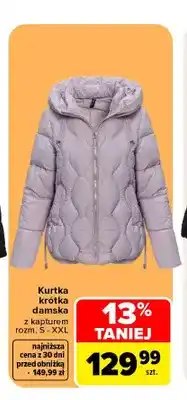 Carrefour Kurtka krótka damska z kapturem oferta