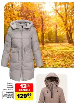 Carrefour Płaszcz zimowy damski oferta