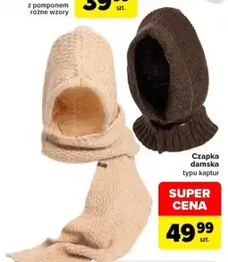 Carrefour Czapka damska typu kaptur oferta
