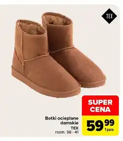 Carrefour Botki ocieplane damskie Tex oferta