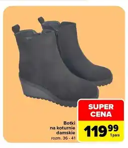 Carrefour Botki na koturnie damskie oferta