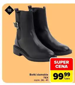 Carrefour Botki damskie TEX oferta