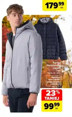 Carrefour Kurtka dwustronna męska TEX oferta
