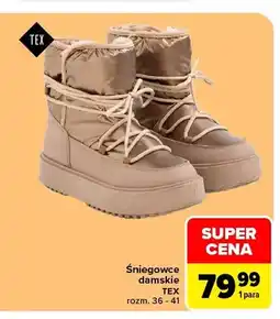 Carrefour Śniegowce damskie TEX oferta
