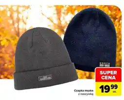 Carrefour Czapka męska z naszywką oferta