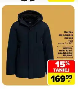 Carrefour Kurtka dla seniora męska TEX oferta