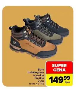 Carrefour Buty trekkingowe wysokie męskie Vico oferta