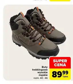 Carrefour Buty trekkingowe wysokie męskie oferta