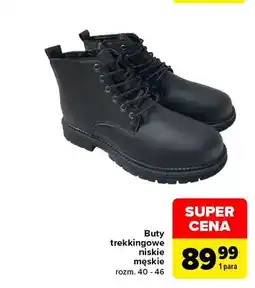Carrefour Buty trekkingowe niskie męskie oferta