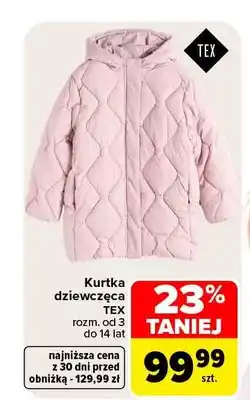 Carrefour Kurtka dziewczęca TEX oferta