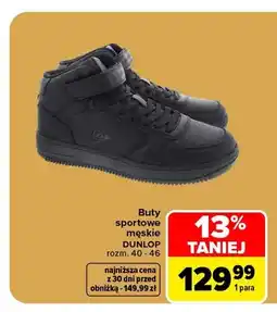 Carrefour Buty sportowe męskie Dunlop oferta
