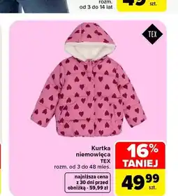 Carrefour Kurtka niemowlęca TEX oferta