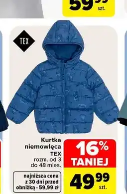 Carrefour Kurtka niemowlęca TEX oferta