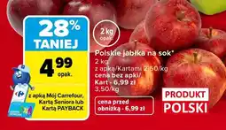 Carrefour Jabłka polskie na sok oferta