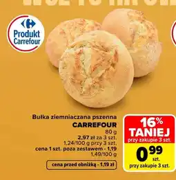 Carrefour Bułka ziemniaczana pszenna Carrefour oferta