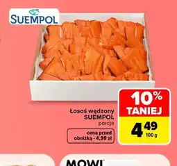 Carrefour Łosoś wędzony porcje Suempol oferta