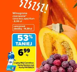 Carrefour Winogrona czerwone oferta