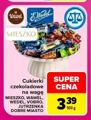 Cukierki czekoladowe na wagę Mieszko, Wawel, Wedel, Vobro, Jutrzenka Dobre Miasto
