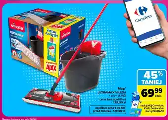 Mop Ultramax Vileda + płyn Ajax