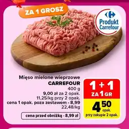 Carrefour Mięso mielone wieprzowe Carrefour oferta
