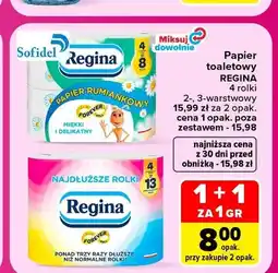Carrefour Papier toaletowy 2-warstwowy Regina 4 rolki oferta