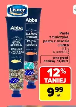 Carrefour Pasta z tuńczyka Lisner oferta