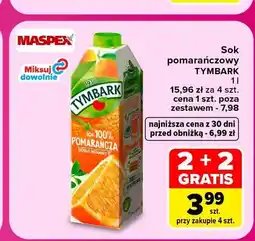 Carrefour Sok pomarańczowy Tymbark oferta