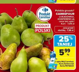 Carrefour Gruszki polskie Lukasówka Carrefour oferta