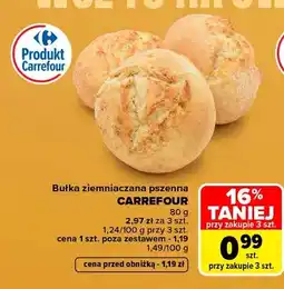 Carrefour Bułka ziemniaczana pszenna Carrefour oferta
