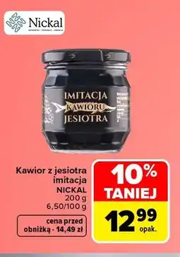 Carrefour Kawior z jesiotra imitacja Nickal oferta
