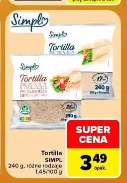 Carrefour Tortilla pszenna Simpl oferta