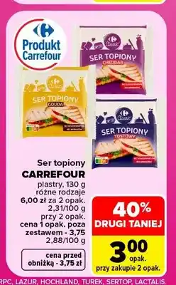 Carrefour Ser topiony w plastrach Carrefour oferta