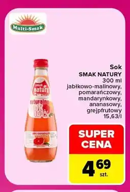 Carrefour Sok Smak Natury jabłkowo-malinowy oferta