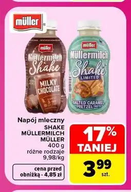 Carrefour Napój mleczny Shake Müllermilch Müller oferta