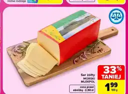 Carrefour Ser żółty morski Mlekpol oferta