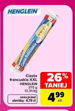 Carrefour Ciasto francuskie XXL Henglein oferta
