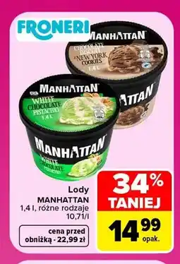 Carrefour Lody Manhattan White Chocolate Pistachio oferta