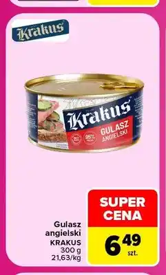 Carrefour Gulasz angielski Krakus oferta