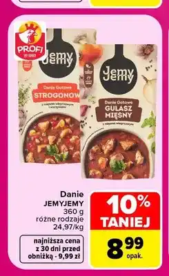 Carrefour Danie gotowe strogonow z mięsem wieprzowym i warzywami JemyJemy oferta