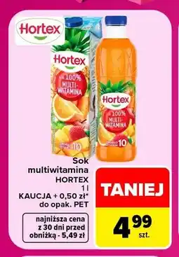 Carrefour Sok multiwitamina Hortex oferta