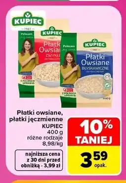 Carrefour Płatki owsiane zwykłe Kupiec oferta