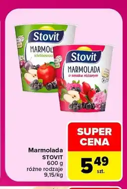 Carrefour Marmolada o smaku różanym Stovit oferta