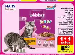 Carrefour Karma sucha dla kota Whiskas oferta