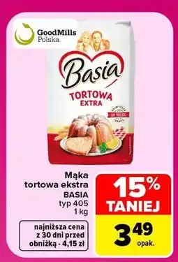 Carrefour Mąka tortowa ekstra typ 405 Basia oferta