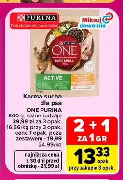Carrefour Karma sucha dla psa One Purina oferta
