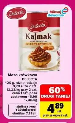Carrefour Masa krówkowa Delecta oferta