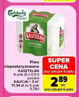 Carrefour Piwo niepasteryzowane Kasztelan 6-pak oferta