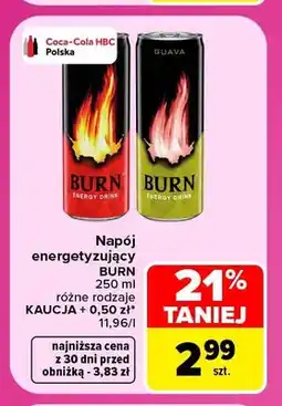 Carrefour Napój energetyzujący Burn oferta